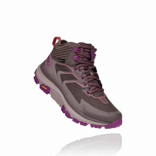 Hoka One One SKY TOA GORE-TEX Hiking Shoes For Women India Grey/Purple IN-1236